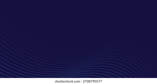 Fondo de semitono ondulado azul. Anuncio de diseño de Vector abstracto de textura de fondo moderno de estilo deportivo de arte pop punto