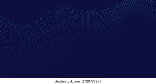 Fondo de semitono ondulado azul. Vector de estilo deportivo de arte pop Dot.