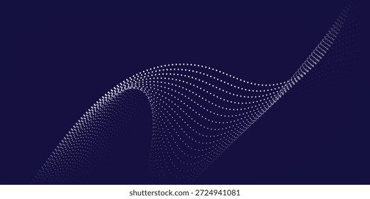 Fondo de semitono ondulado azul. Punto pop art estilo deportivo moderno de fondo textura círculo punto buen arte neutral