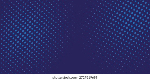 fundo de meio-tom ondulado azul. Ponto pop arte esporte estilo artes modernas ponto azul
