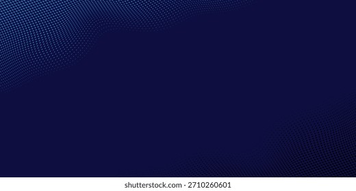 Fondo de semitono ondulado azul. Estilo deportivo Pop del punto del arte, Elementos azules del punto del arte moderno. Eps10