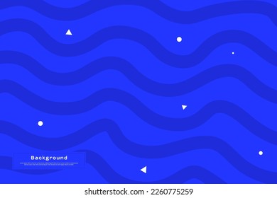 Blue wavy lines background, use for banner, flyer, poster