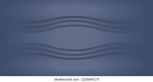 Blue wavy lines elements with fluid gradient. Dynamic shapes composition. Eps10 vector