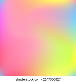 Fondo dinámico púrpura ondulado azul Multicolor. Fondo de degradado de color rosa verde fluido líquido en agua. Superficie suave de la curva de neón feliz amarillo. Malla de gradiente giratoria borrosa color arcoiris claro Pastel.