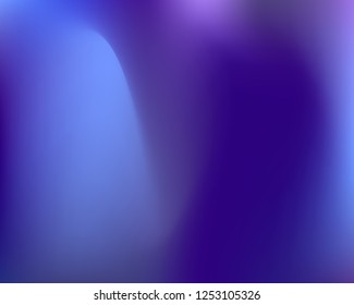 Blue Wavy Neon Light Gradient Background. Vector Illustration. Blue, Navy, Violet, Pink Mesh Waved Mesh Texture. Liquid Blur Neon Colors Original Gradient Backdrop.