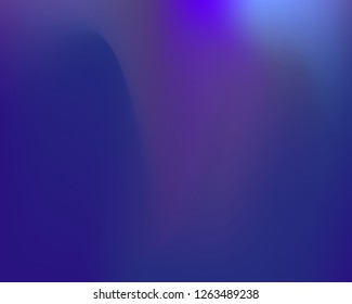 Blue Wavy Neon Light Gradient Background. Vector Illustration. Blue, Navy, Violet, Pink Mesh Waved Mesh Texture. Liquid Blur Neon Colors Original Gradient Backdrop.