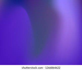 Blue Wavy Neon Light Gradient Background. Vector Illustration. Blue, Navy, Violet, Pink Mesh Waved Mesh Texture. Liquid Blur Neon Colors Original Gradient Backdrop.