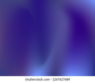 Blue Wavy Neon Light Gradient Background. Vector Illustration. Blue, Navy, Violet, Pink Mesh Waved Mesh Texture. Liquid Blur Neon Colors Original Gradient Backdrop.