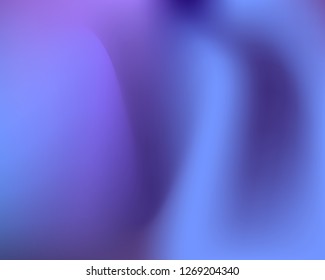 Blue Wavy Neon Light Gradient Background. Vector Illustration. Blue, Navy, Violet, Pink Mesh Waved Mesh Texture. Liquid Blur Neon Colors Original Gradient Backdrop.