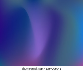 Blue Wavy Neon Light Gradient Background. Vector Illustration. Blue, Navy, Violet, Pink Mesh Waved Mesh Texture. Liquid Blur Neon Colors Original Gradient Backdrop.