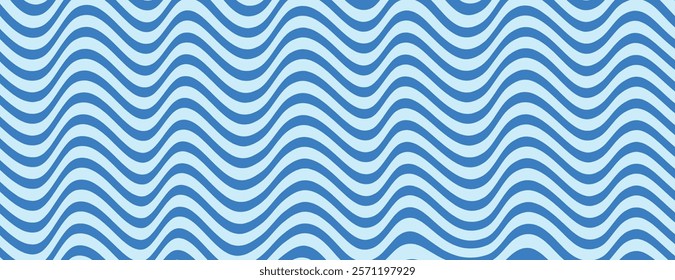 Blue wavy pattern background with light blue and blue colors. The background has a smooth, flowing texture with blue tones. Psychedelic pattern background vector.