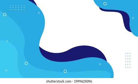 blue wavy shape background for use in design