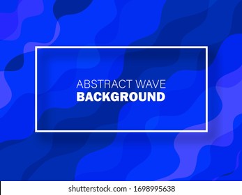 
Blue wavy shapes.Abstract vector wavy background.