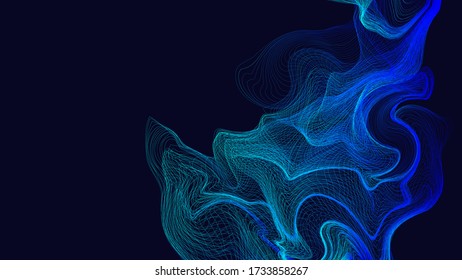 Blaue Streifen - abstrakter Hintergrund
