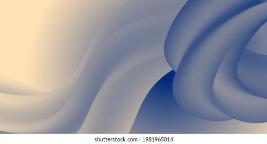 Blaue Oberfläche. Minimalistisches Design. Vektorgrafik 3D. Abstrakter Hintergrund in Trendfarben. Farbiges Trenddesign. mehrfarbige Farbverlauf-Substanz. Moderne Cover-Vorlage, eps