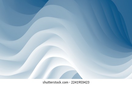Blaue Oberfläche. Minimalistisches Design. Vektorgrafik 3D. Abstrakter Hintergrund in Trendfarben. Farbiges Trenddesign. mehrfarbige Farbverlauf-Substanz. Moderne Cover-Vorlage, eps
