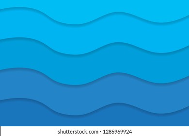 blue wavy texture- vector illustration