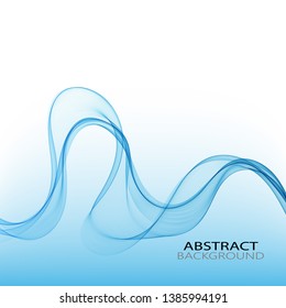 
Blue wavy wave on abstract background