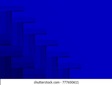 blue  weave line abstract background design with shadows. Vector, Illustration