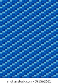 Blue weave plastic pattern texture, geometric seamless background vector