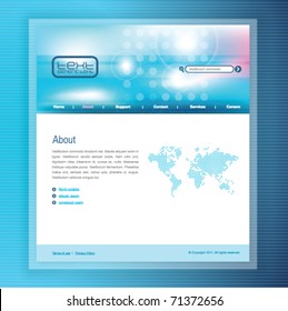 Blue Web abstract business template - design element
Nice modern web header background -  texture for presentations, seminar, business card, web