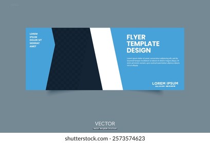 Blue Web Banner and Cover Template.
