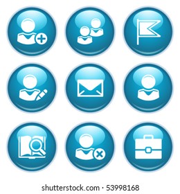 Blue web buttons 1
