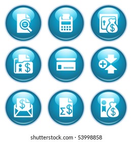 Blue web buttons 14