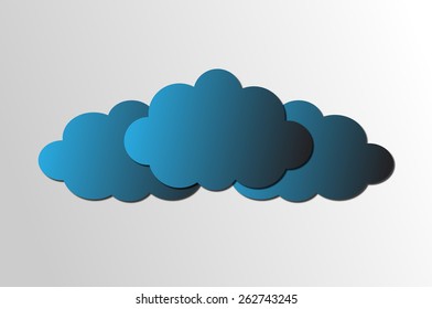 Blue web clouds