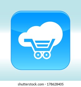 Blue web icon