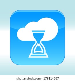 Blue web icon