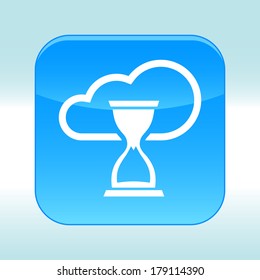 Blue web icon