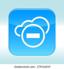 Blue web icon