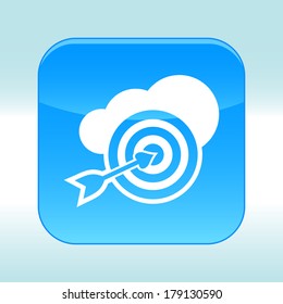 Blue web icon