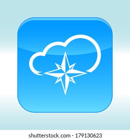 Blue web icon