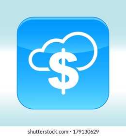 Blue web icon