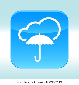 Blue web icon
