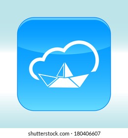 Blue web icon