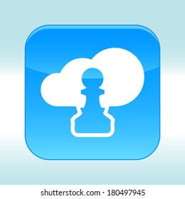 Blue web icon 