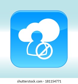 Blue web icon