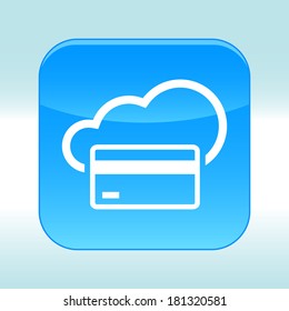 Blue web icon