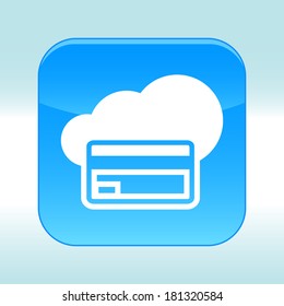 Blue web icon