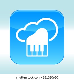 Blue web icon