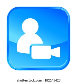 Blue web icon