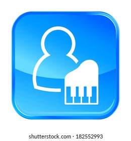 Blue web icon