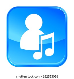 Blue web icon