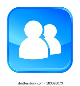 Blue web icon