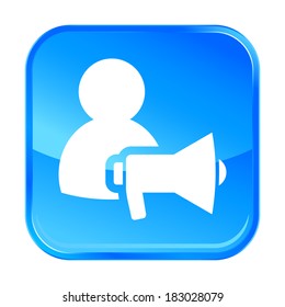 Blue web icon