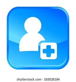 Blue web icon