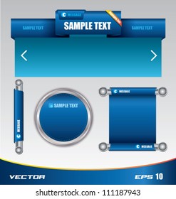 Blue web template and tag bar, can use for business concept, education diagram, brochure object.